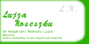lujza moseszku business card